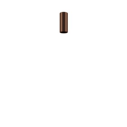 Lodes A-tube mini, bronzové stropní válcové svítidlo, 1x10W LED GU10, výška 14cm