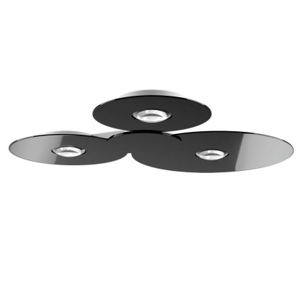 Lodes Bugia Triple Mega, stropní svítidlo, 3x15W LED 3000K, černá, délka 79cm