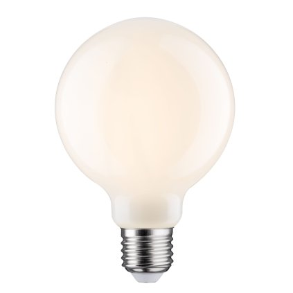 Paulmann Globe G95 LED opálová žárovka, 7,5W LED 2700K E27 stmívatelná, prům. 9,5cm