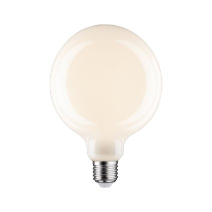 Paulmann LED Globe G125 opálová žárovka, 6W LED 2700K E27 stmívatelná, prům. 12,5cm