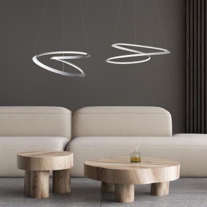 Nemo Kepler Petite, bílé svítidlo pro přímé osvětlení, 50W LED 3000K stmívatelné, prům. 50cm