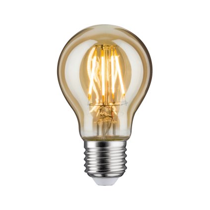 Paulmann LED žárovka, 6,5W E27 2500K zlatá, výška 10,6cm