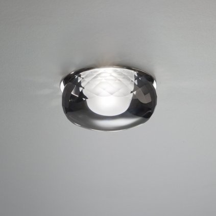Axolight Fairy, designové zápustné svítidlo, 1x6,6W LED, kouřové sklo, prům. 9cm