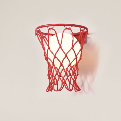 54987 4 mantra basketball cervene nastenne svitidlo ve tvaru basketbaloveho kose 1xe27 prumer 30cm