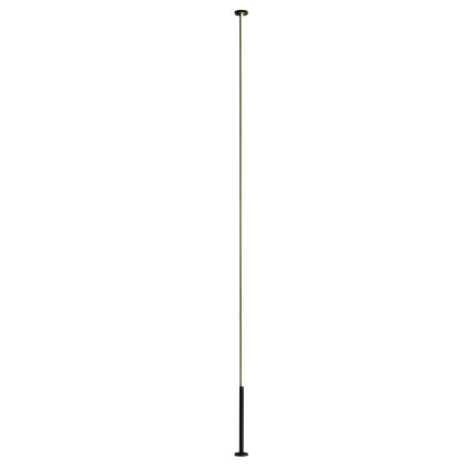 Mantra Vertical, stmívatelná černá stojací lampa, LED 40W 2400lm 3000K, výška 265-300cm