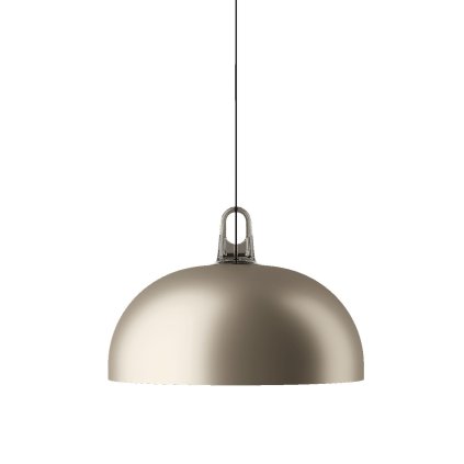 Lodes Jim dome, champagne kupolovité svítidlo s šedým hákem, 1x25W LED E27, prům. 50cm