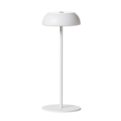 Axolight Float, bílá přenosná lampička na baterii, 3,5W LED 2700K stmívatelná, výška 34,7cm, IP55