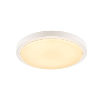SLV Ainos, stropní kulaté svítidlo se senzorem, LED 22W 3000K, bílá, průměr 30cm, IP44