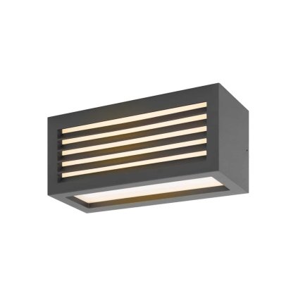 SLV Box_L, venkovní nástěnné svítidlo LED 19W 3000K, antracit, 3000K, šířka 25cm, IP54