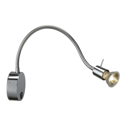 SLV Dio Flex, nástěnné flexibilní svítidlo, 1x GU10 max. 50 W, chorm