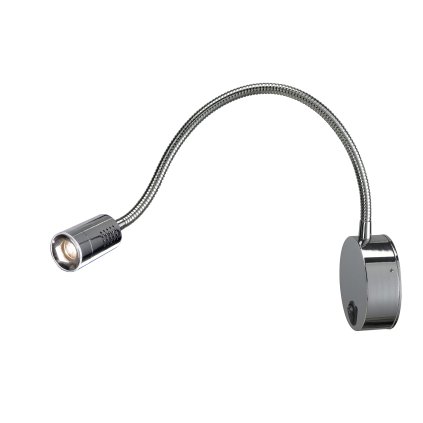 SLV Dio Flex, nástěnné flexibilní svítidlo, power LED 1,9W 3000K, chrom