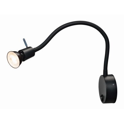 SLV Dio Flex, nástěnné flexibilní svítidlo, 1x GU10 max. 50 W, černá