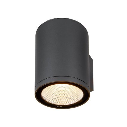 SLV Enola Round L, venkovní nástěnné svítidlo, LED 35W 3000/4000K, antracit, výška 21,8cm, IP65