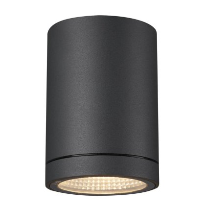 SLV Enola Round S, venkovní stropní svítidlo, LED 9W 3000/4000K, antracit, průměr 8,4cm, IP65