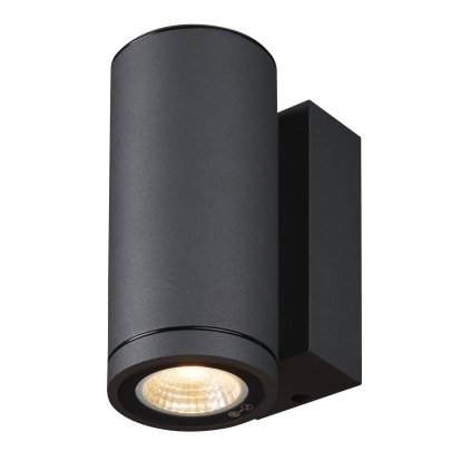 SLV Enola Round S, venkovní nástěnné svítidlo LED 6W 3000/4000K, antracit, výška 16cm, IP65