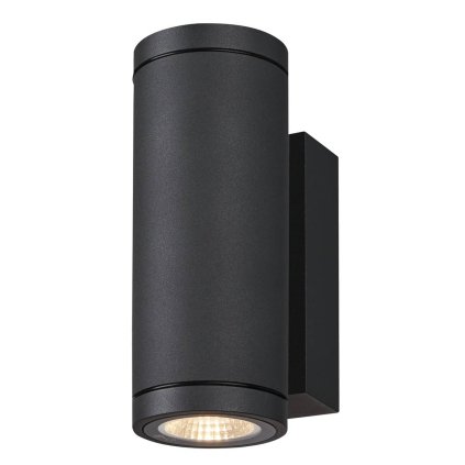 SLV Enola Round Up/Down S, venkovní nástěnné svítidlo, LED 7W 3000/4000K, antracit, výška 18cm, IP65