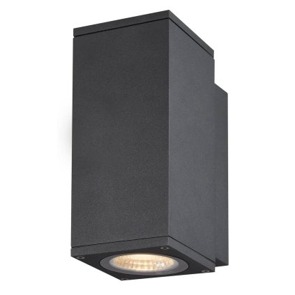 SLV Enola Square S, venkovní nástěnné svítidlo LED 6W 3000/4000K, antracit, výška 16cm, IP65