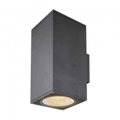 SLV Enola Square Up/Down L, venkovní nástěnné svítidlo, LED 53W 3000/4000K, antracit, výška 33,2cm, IP65