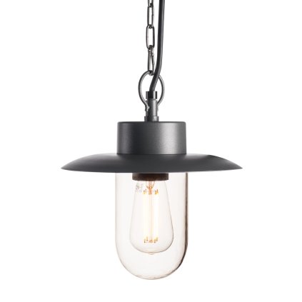 SLV Molat, venkovní závěsné svítidlo, 1x E27 max. 60W, antracit, průměr 23cm, IP44