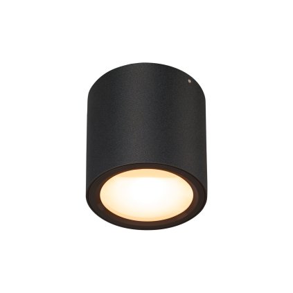 SLV Oculus, černé stropní svítidlo LED 10,5W 2000-3000K, průměr 9cm
