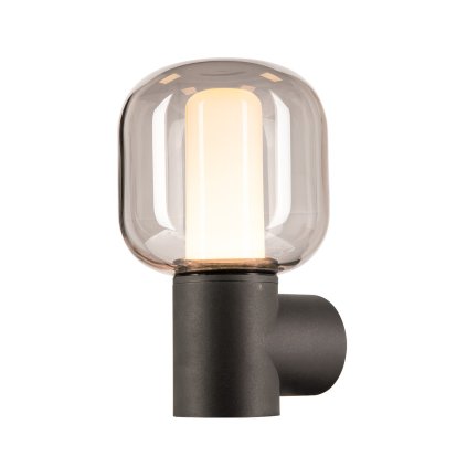 SLV Ovalisk, venkovní nástěnné svítidlo, LED 9W 3000/4000K, antracit, výška 28cm, IP65