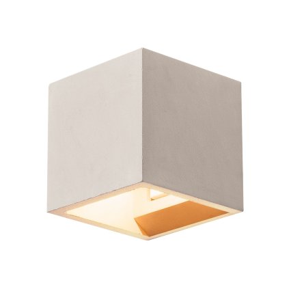 SLV Solid Cube, šedé nástěnné svítidlo 1x G9 max. 25W