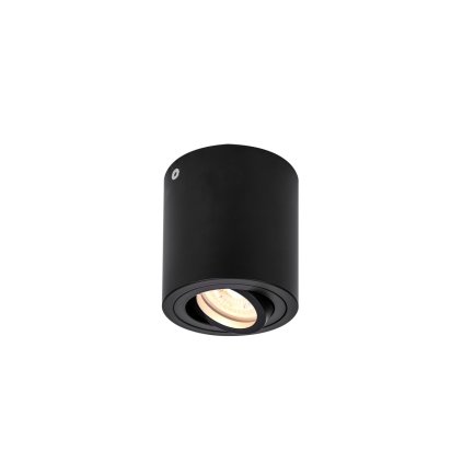 SLV Triledo, černé stropní svítidlo, 1x GU10 max. 10W, průměr 8,5cm