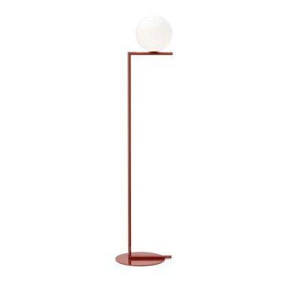 Flos IC Lights Floor 1, designová stojací lampa se stmívačem, 1x60W E14, červená, výška 135cm