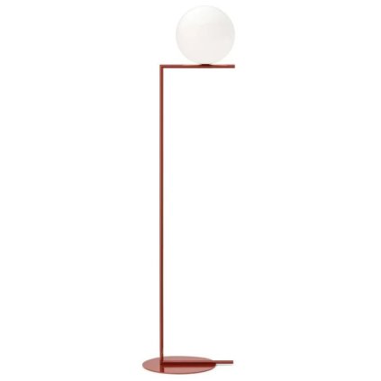 Flos IC Lights Floor 2, designová stojací lampa se stmívačem, 1x205W E27, červená, výška 185cm