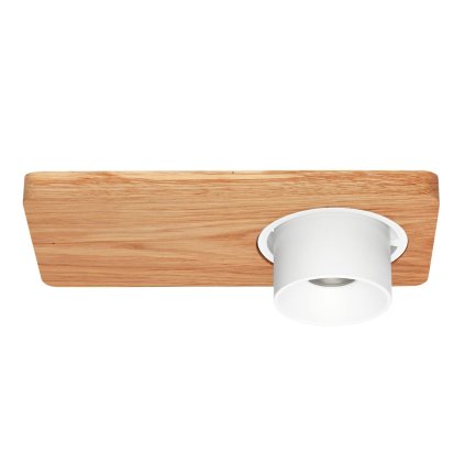 Linea Light Beebo_S, dřevěné stropní svítidlo, 11W LED 3000K, délka 22cm