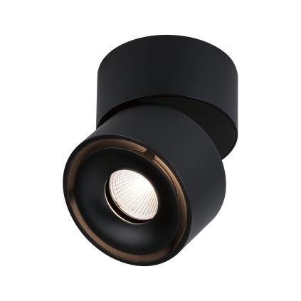 Paulmann Spircle, černé stropní bodové svítidlo, 8W LED 3000K, výška 8,3cm