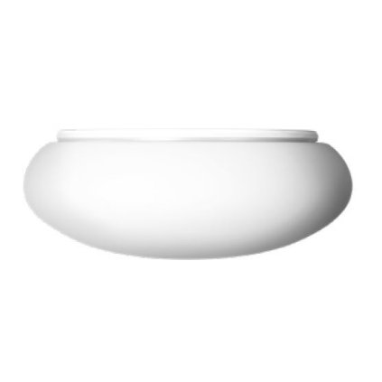 Lucis Daphne, stropní svítidlo z triplexového skla, 2x9W E27, prům. 35cm, IP44