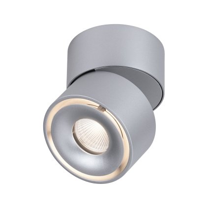Paulmann Spircle, matně chromové stropní bodové svítidlo, 8W LED 3000K, výška 8,3cm
