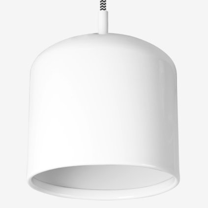 Lucis Juno, závěsné svítidlo 1×100W E27 bílá/bílá, průměr 28cm