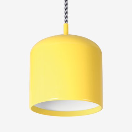 Lucis Juno, závěsné svítidlo 1×60W E27 žlutá/bílá, průměr 15cm
