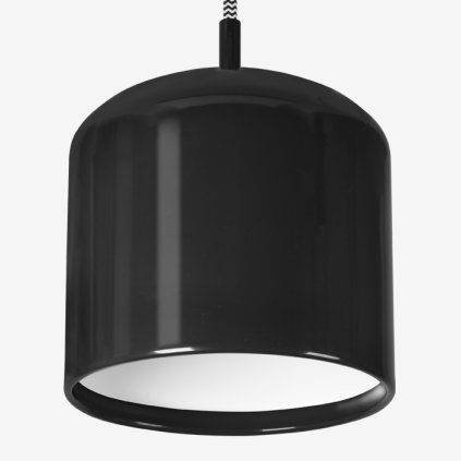 Lucis Juno, závěsné svítidlo 1×100W E27 černá/bílá, průměr 28cm