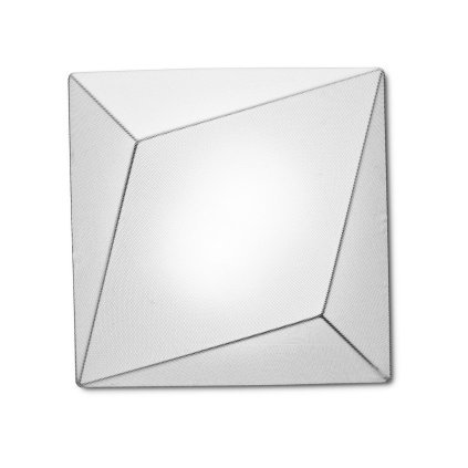Axolight Ukiyo, stropní/nástěnné svítidlo s bílým textilním povlakem, pro max. 3x60W E27, 55x55cm