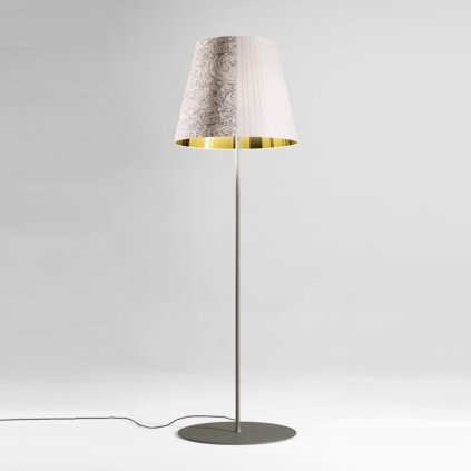 Axolight Melting Pot PT 55, stojací lampa se stmívačem, světlý vzor/zlatá, 3x16W E27, výška 184cm
