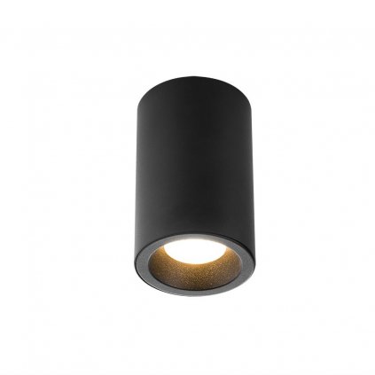 LED2 Tubus B, černé stropní válcové svítidlo, 9W 3000K, výška 13,4cm
