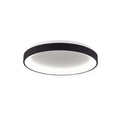 LED2 Bella Slim 48, kruhové stropní svítidlo 38W LED 3000K/4000K, černá, prům. 48cm