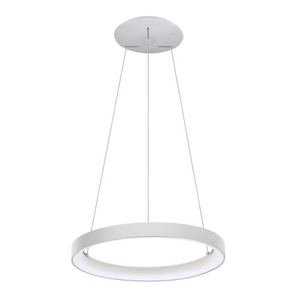 LED2 Bella Slim 48 P-Z, bílé kruhové závěsné svítidlo, 38W LED 3000K/4000K, prům. 48cm