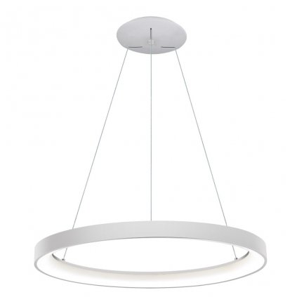LED2 Bella Slim 78 P-Z, bílé kruhové závěsné svítidlo, 60W LED 3000K/4000K stmívatelné DALI, prům. 78cm