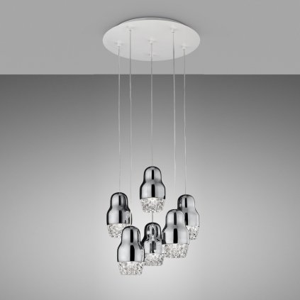 Axolight FEDORA suspension 6 chrome STILL