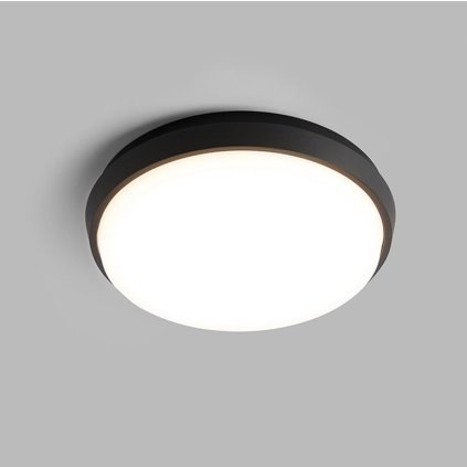 LED2 Luna L, antracitové venkovní kulaté svítidlo, 25W LED 3000K, prům. 24cm, IP54