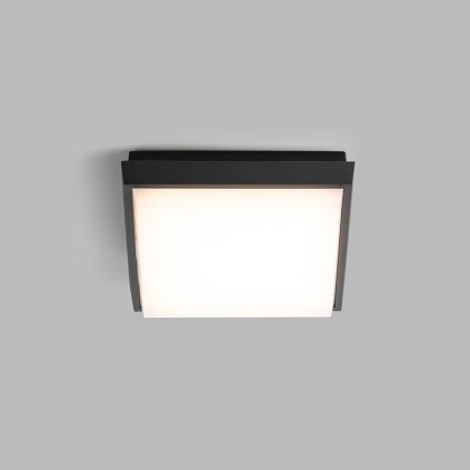 LED2 Quado S, antracitové venkovní čtvercové svítidlo, 10W LED 3000K, 17x17cm, IP54