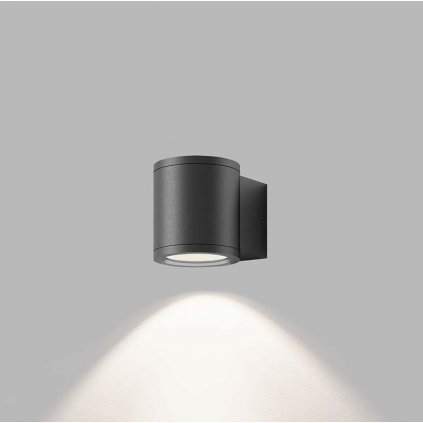LED2 Mido 1, antracitové venkovní nástěnné svítidlo s jednostranným svícením, 1xGU10, výška 9cm, IP54