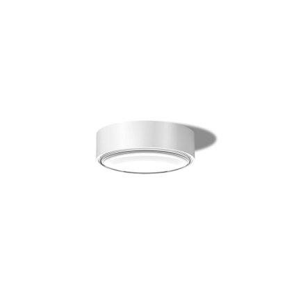 LED2 Rolo, bílé venkovní svítidlo na strop, 6W LED 3000K, prům. 10,7cm, IP65