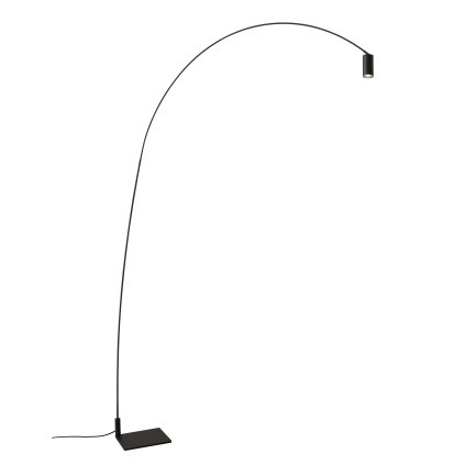 Nemo Fox, černá designová stojací lampa, 15W LED 2700K stmívatelná, výška 225cm