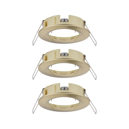 Paulmann Choose, sada mosazných bodovek 3x10W, průměr 7,8cm IP44