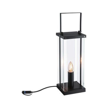 Paulmann Plug&Shine lucerna 1xE14 1900K antracit, výška 40cm